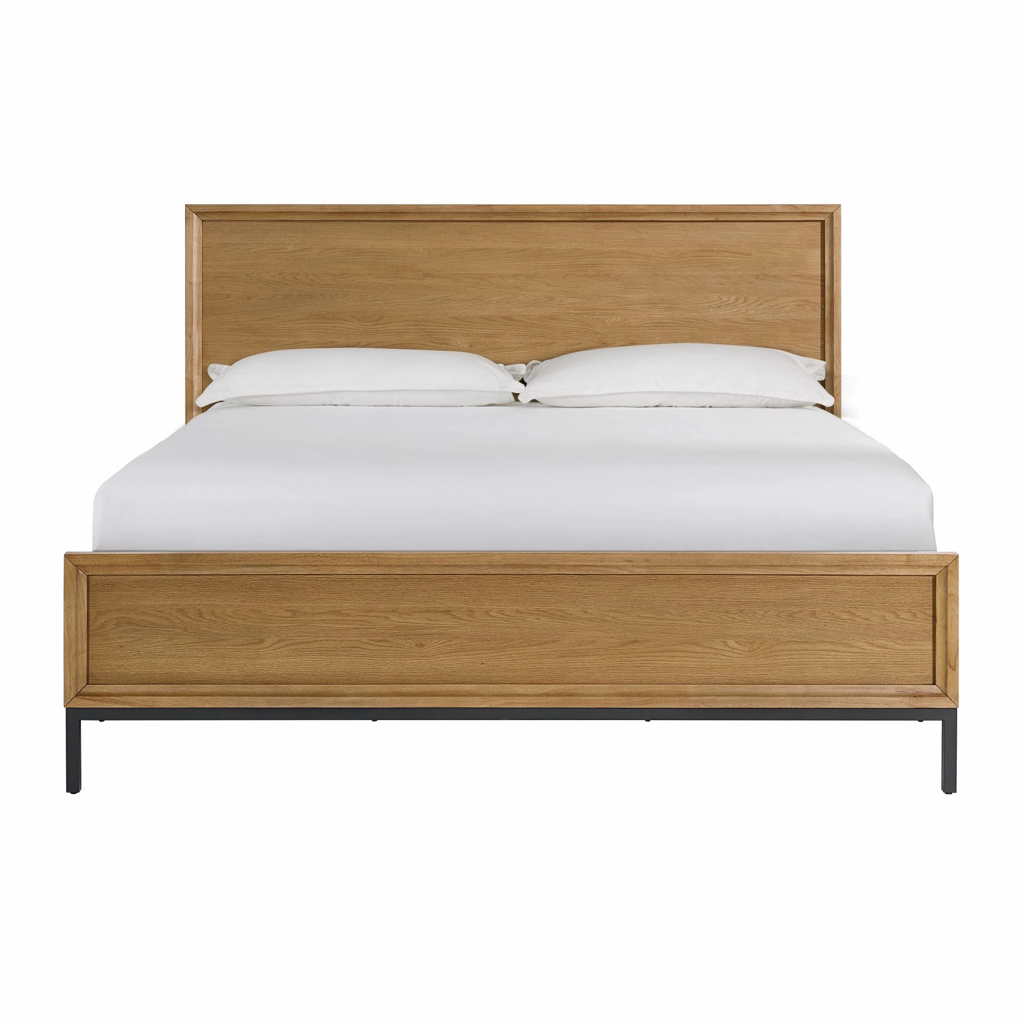 Feeling Connected - Newport 6 - Piece King Bedroom Package - Oak and Black