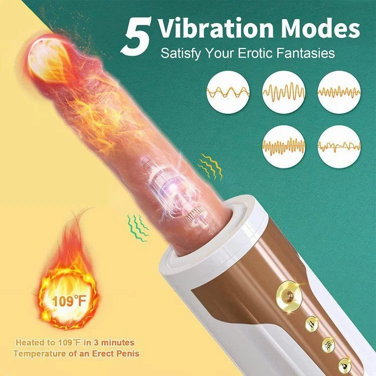 Gerald - Automatic Thrusting Dildo Machine Remote Control 5 Vibration & 5 Thrusting Modes Sex Machine