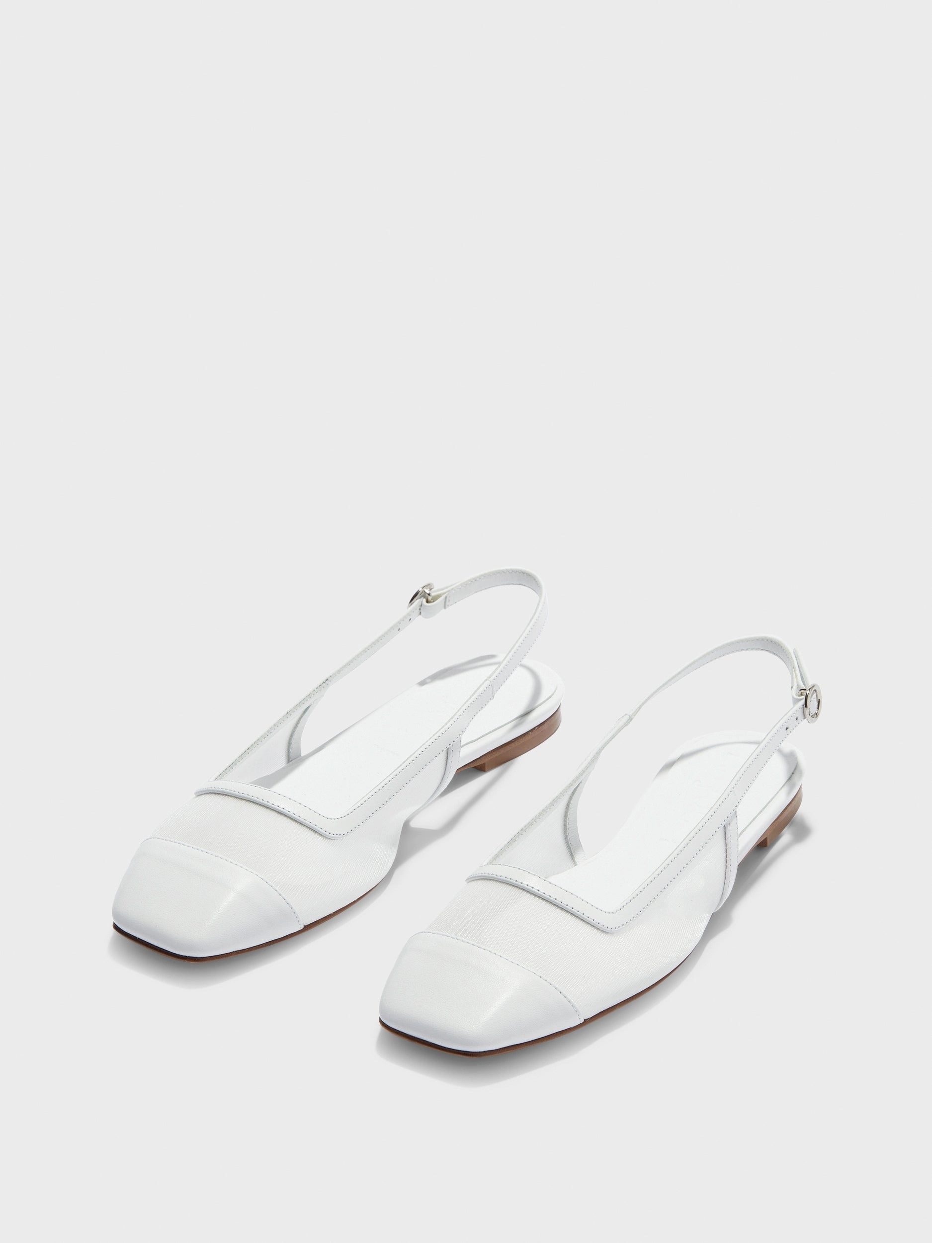 Geraldine Mesh Toe-Cap Slingbacks