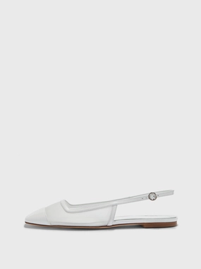 Geraldine Mesh Toe-Cap Slingbacks