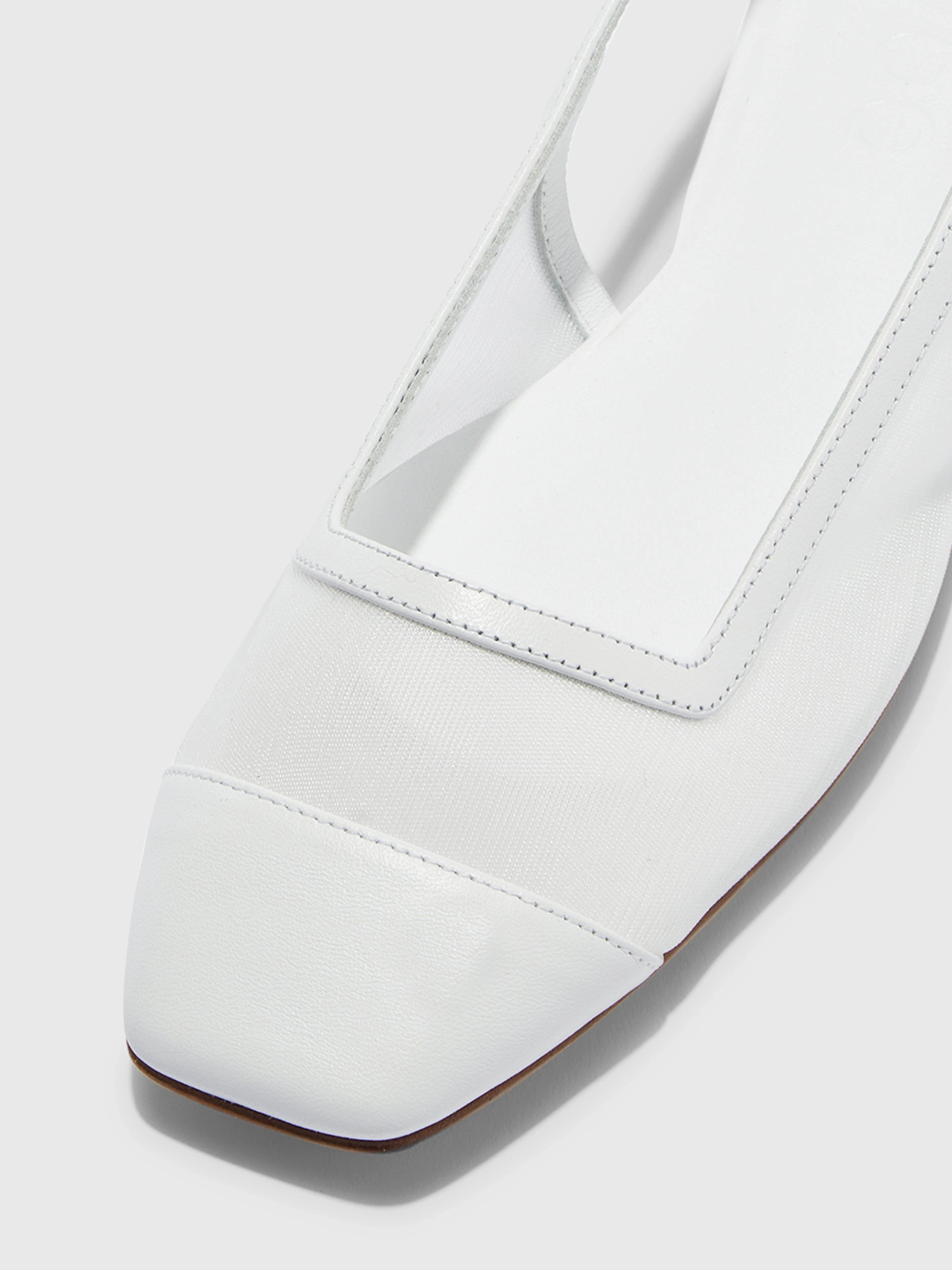 Geraldine Mesh Toe-Cap Slingbacks