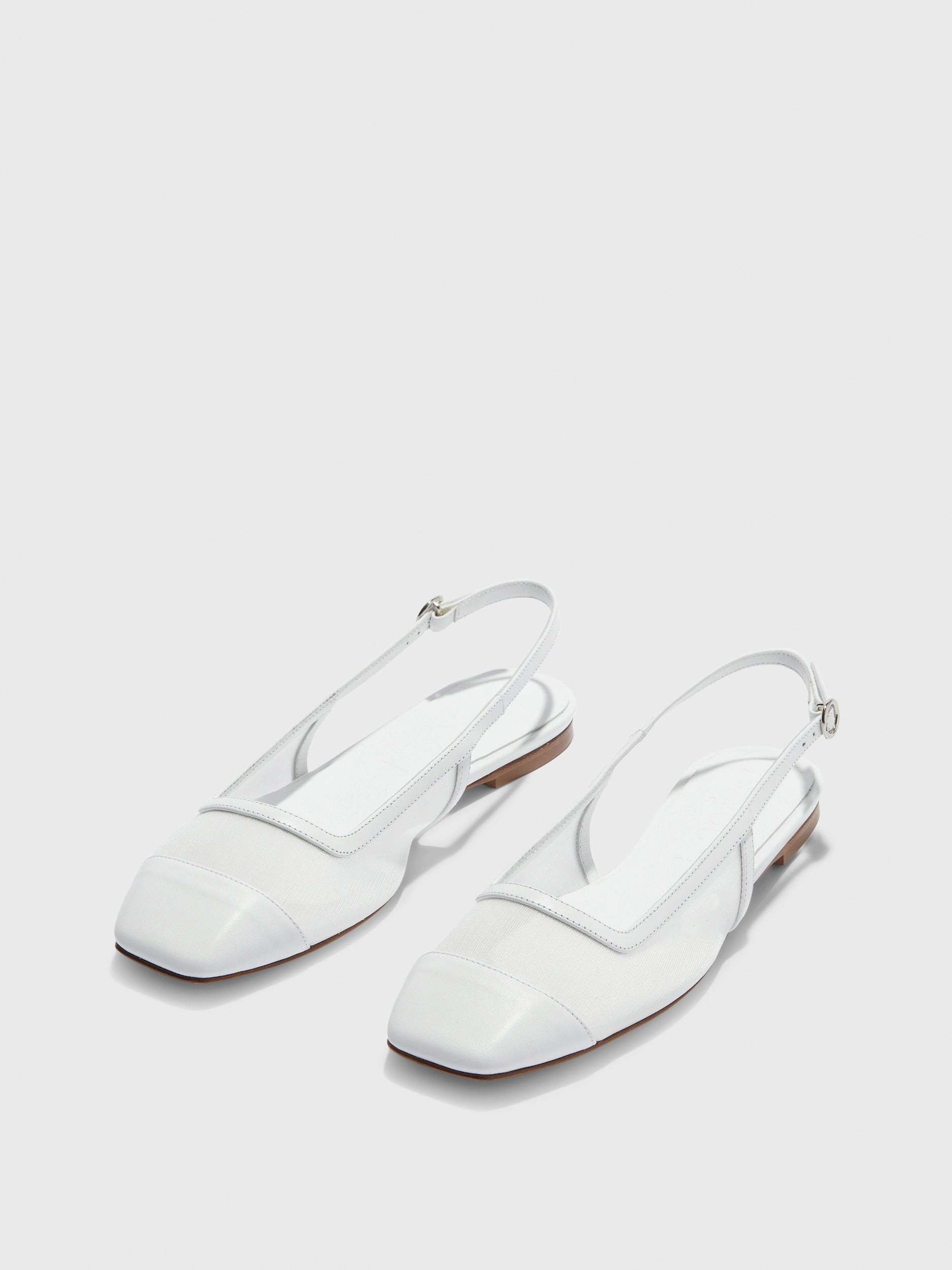Geraldine Mesh Toe-Cap Slingbacks