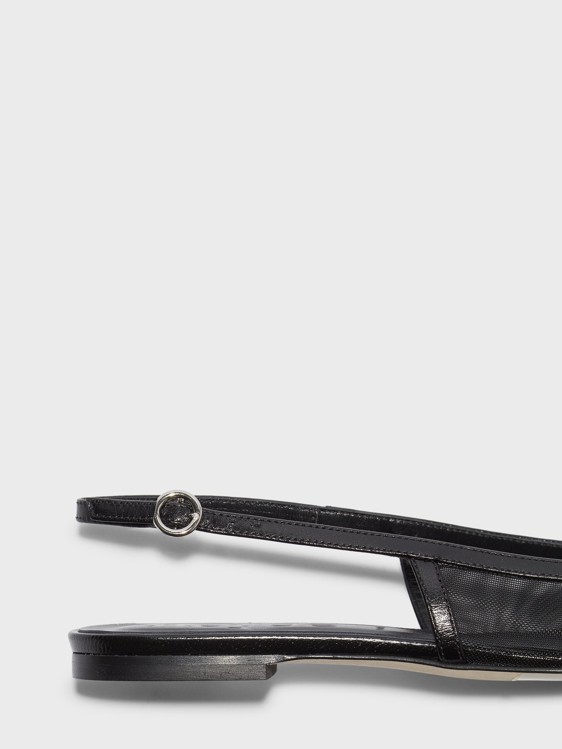 Geraldine Mesh Toe-Cap Slingbacks