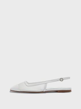 Geraldine Mesh Toe-Cap Slingbacks