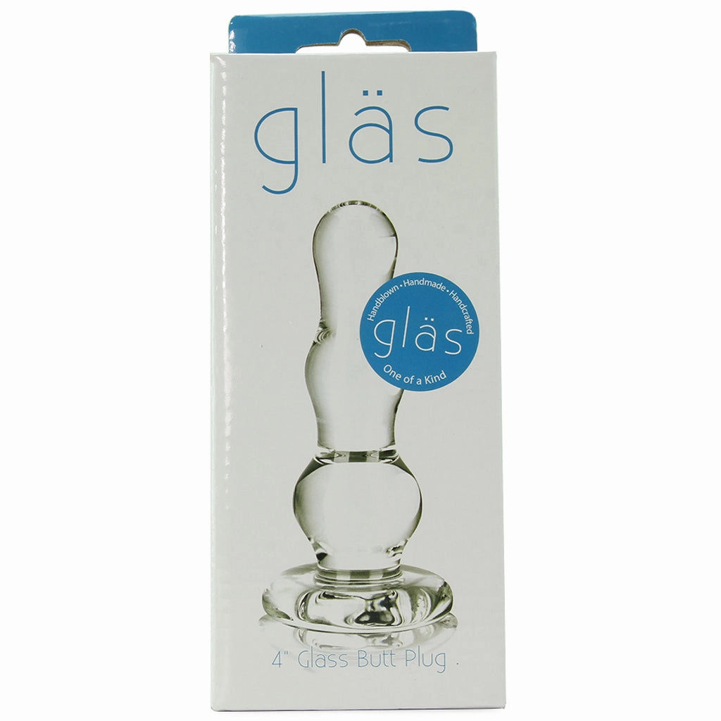 gläs 4 Inch Glass Butt Plug