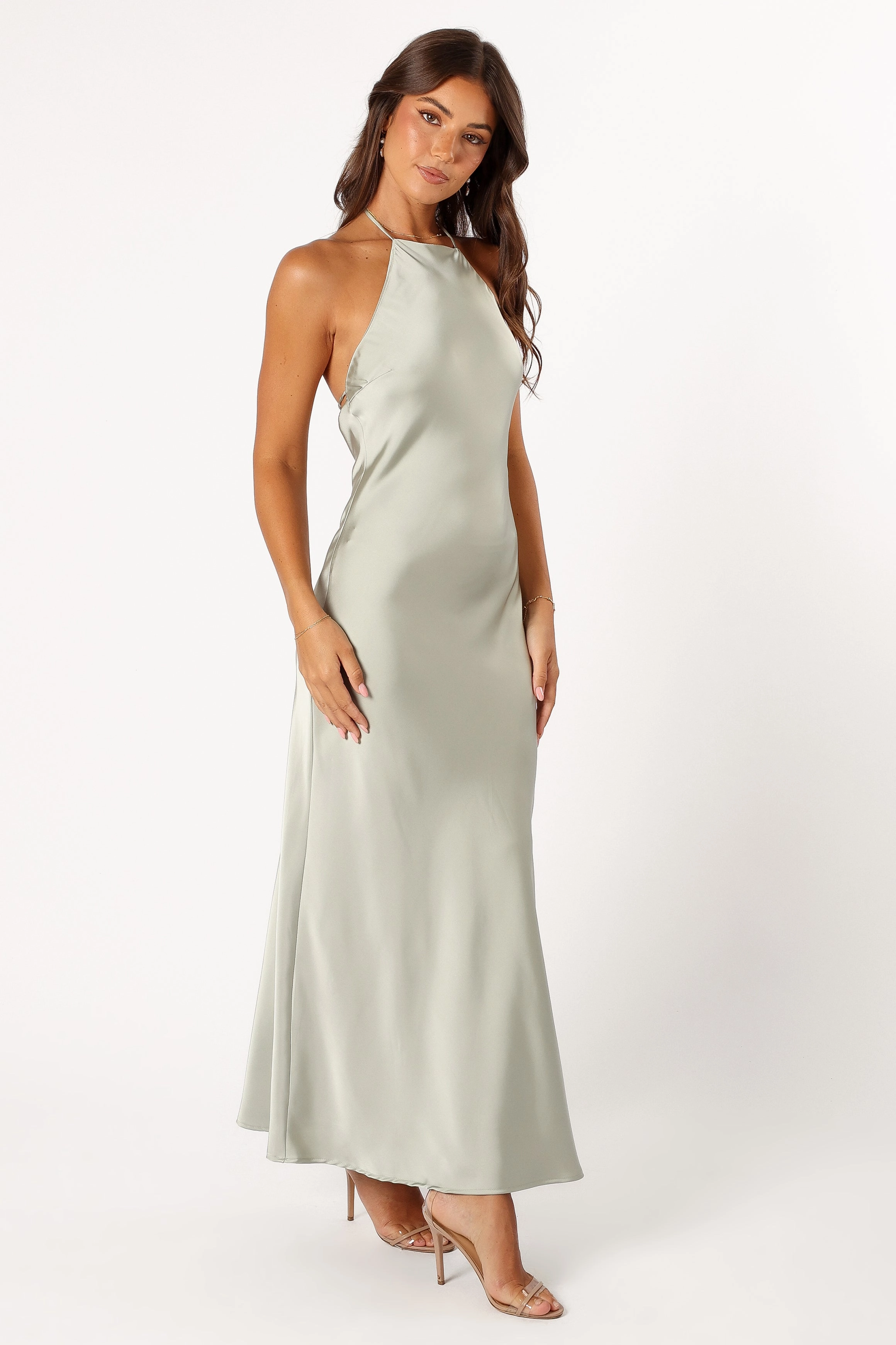 Hadley Halterneck Maxi Dress - Sage