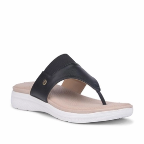 Healers Casual Black Slipper For Women SFL-14 By Liberty