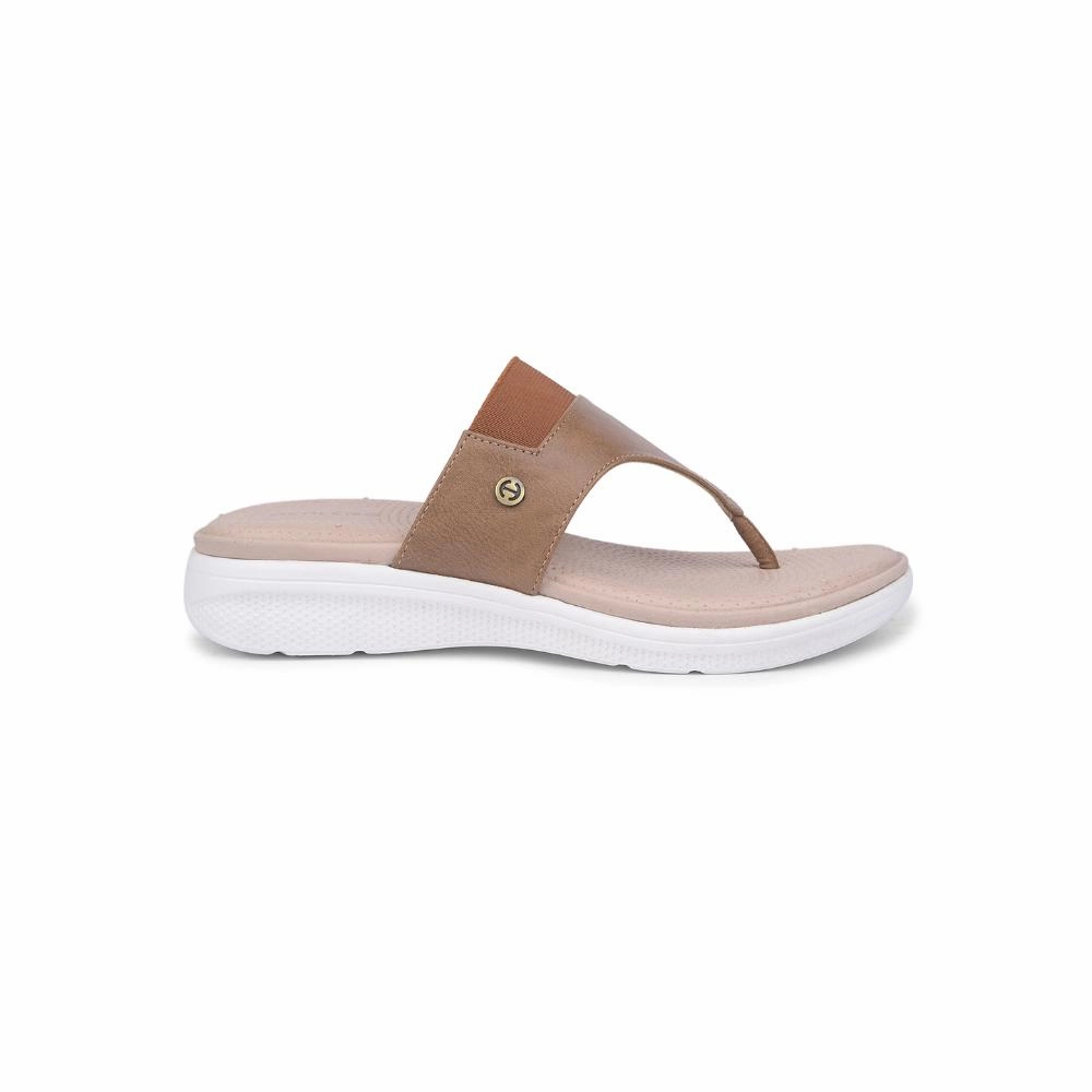 Healers Casual Brown Slipper For Women SFL-14 By Liberty