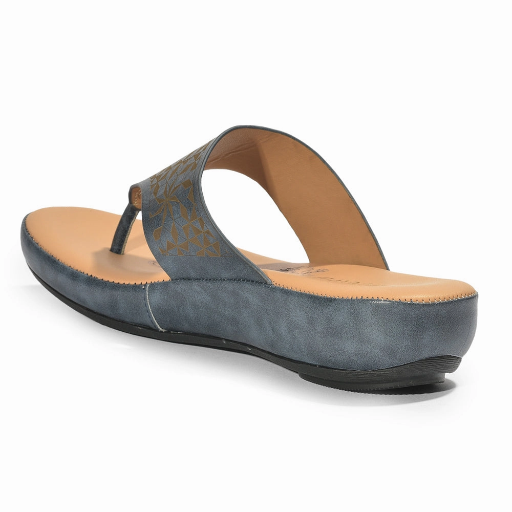 Healers Casual (N.Blue) Slipper For Ladies GIF-224 By Liberty