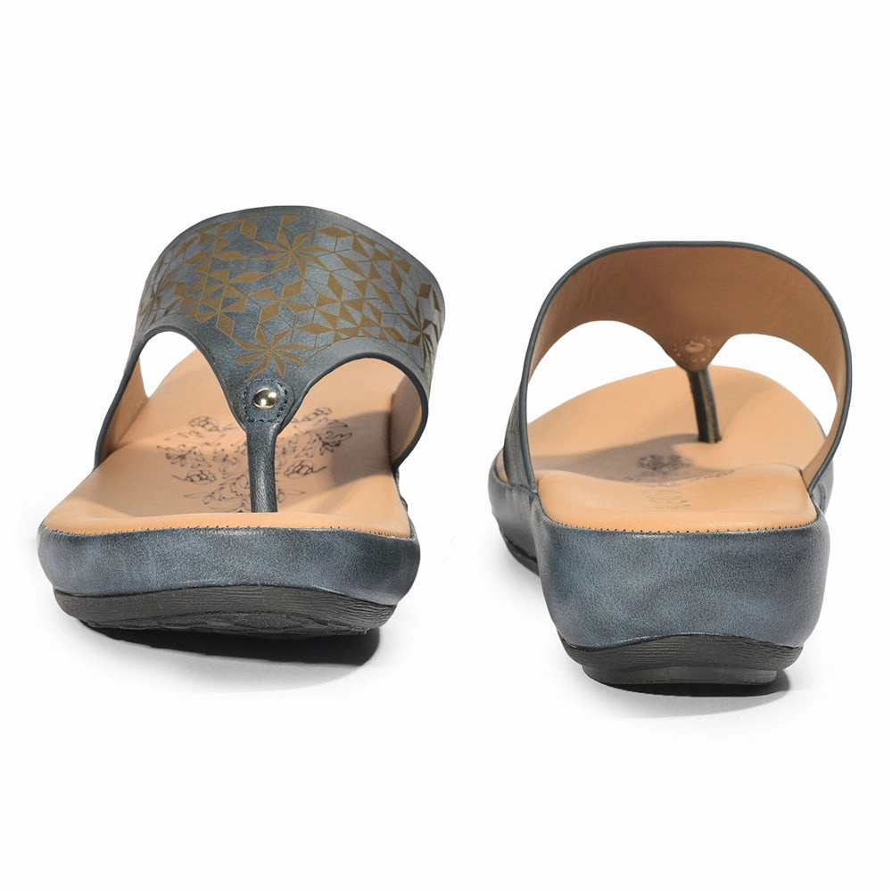 Healers Casual (N.Blue) Slipper For Ladies GIF-224 By Liberty