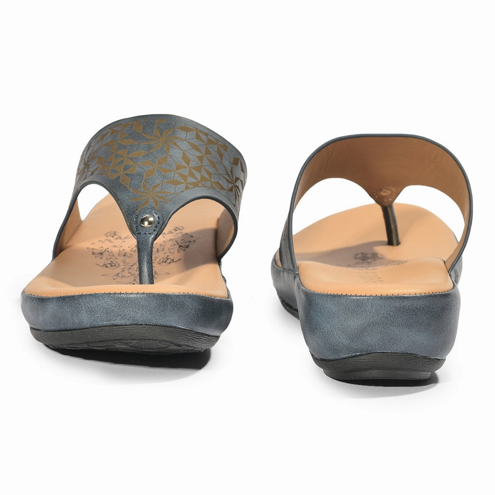 Healers Casual (N.Blue) Slipper For Ladies GIF-224 By Liberty