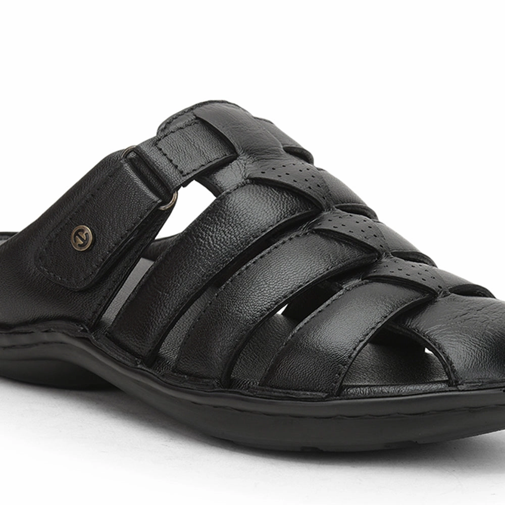 Healers Formal Sandal For Men (Black) ER-54 By Liberty