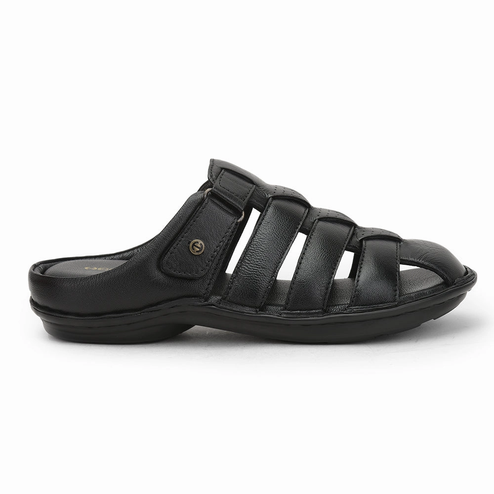 Healers Formal Sandal For Men (Black) ER-54 By Liberty