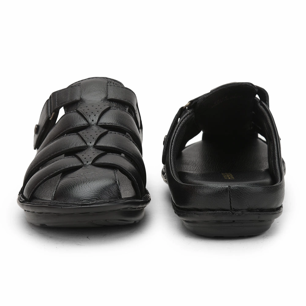 Healers Formal Sandal For Men (Black) ER-54 By Liberty
