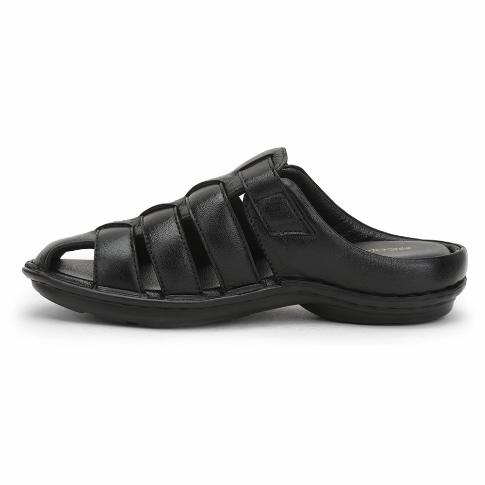 Healers Formal Sandal For Men (Black) ER-54 By Liberty