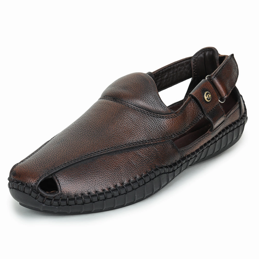 Healers Formal Tan Sandals For Men JPL-204 By Liberty