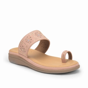 Healers Peach Fashion Toe Ring Slipper For Women ELN-12 By Liberty