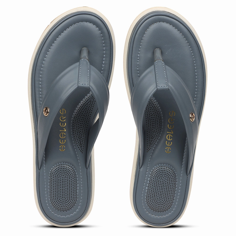 Healers Sky Blue Casual Slipper For Women SSAL-3 By Liberty