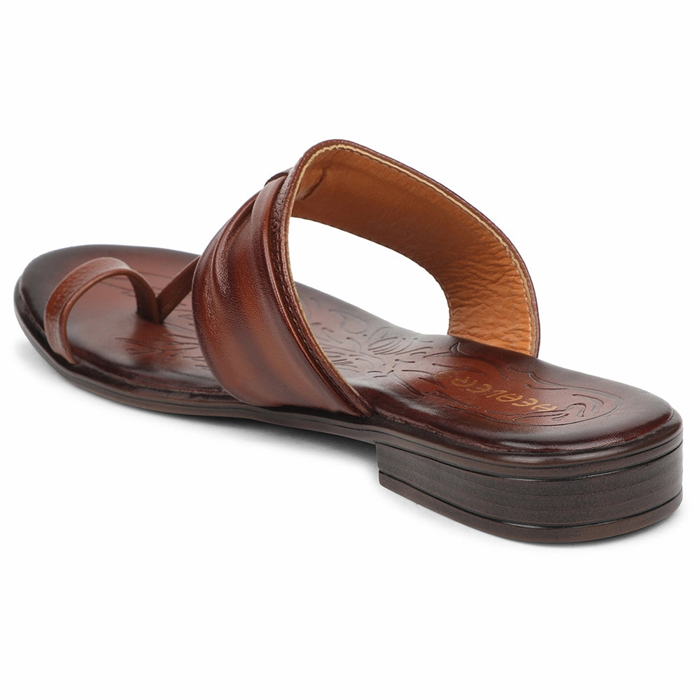 Healers Tan Casual Slipper For Women TLO-105 By Liberty