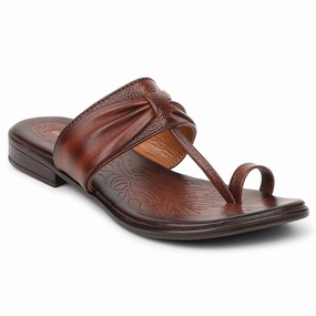 Healers Tan Casual Slipper For Women TLO-105 By Liberty