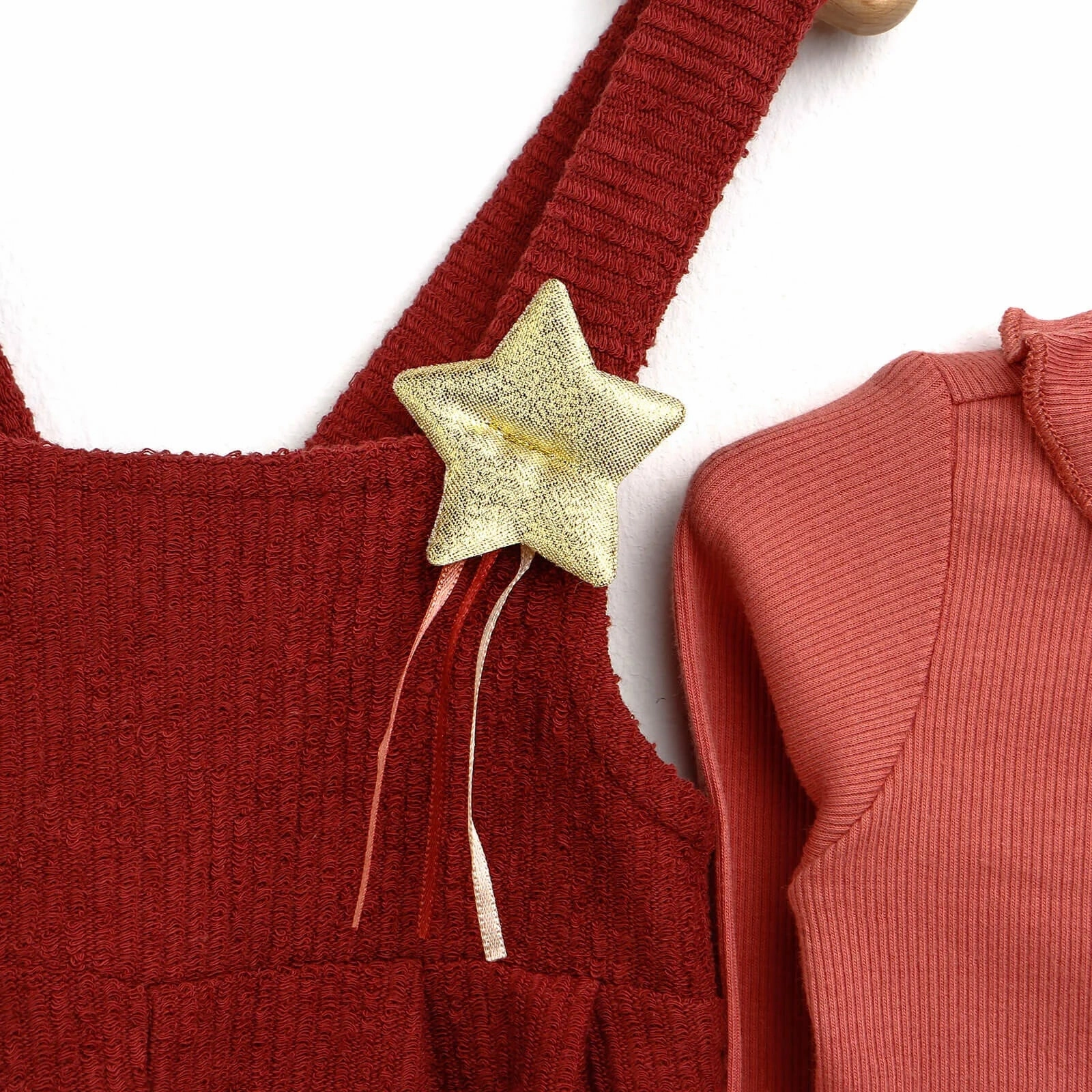 HelloBaby Overall Shorts-Sweatshirt - Pink
