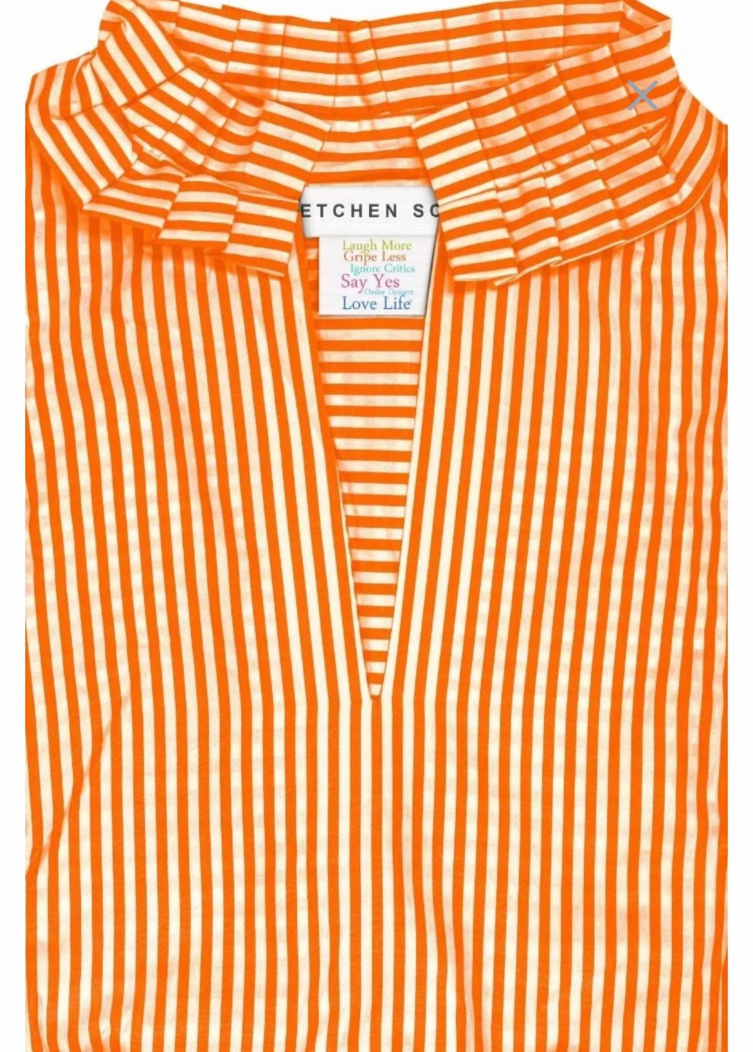 Hope Maxi Striped Dress In Orange/white