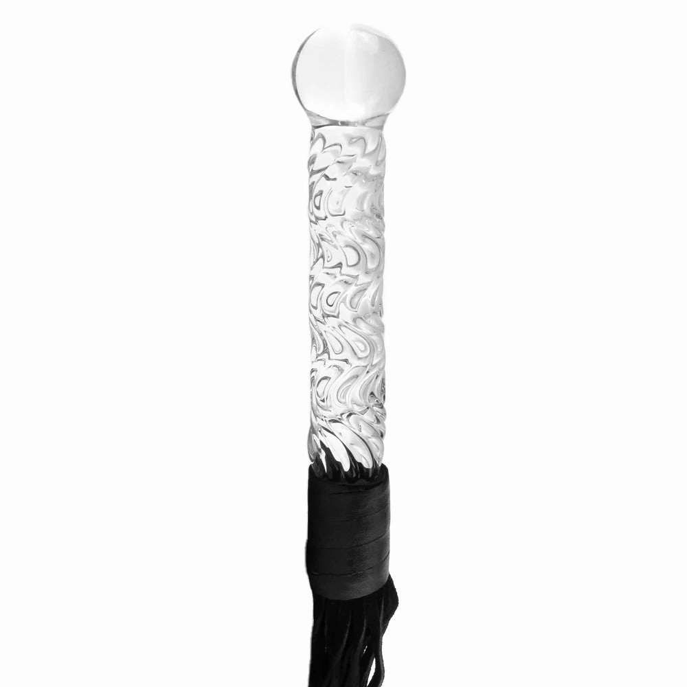 Icicles No. 38 Hand Blown Glass Whip