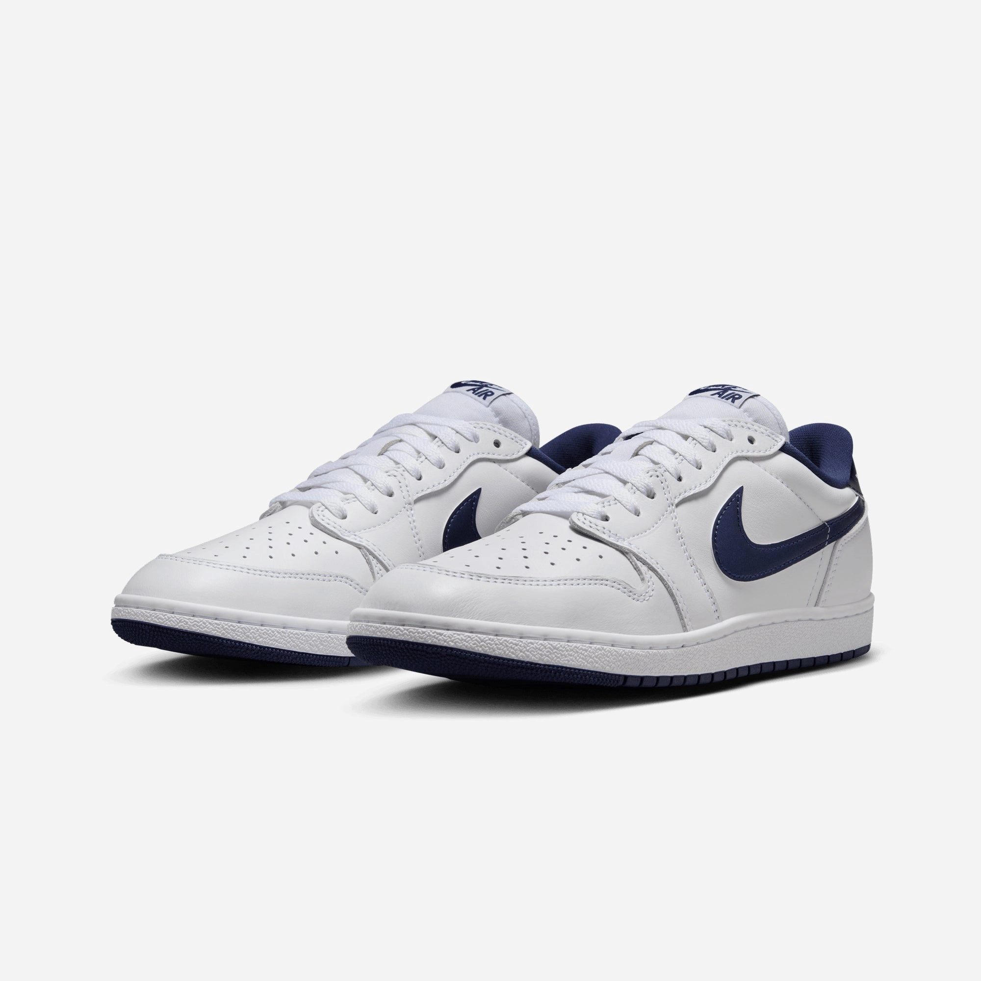 JORDAN | AIR JORDAN 1 LOW '85 { WHITE/NAVY-WHITE