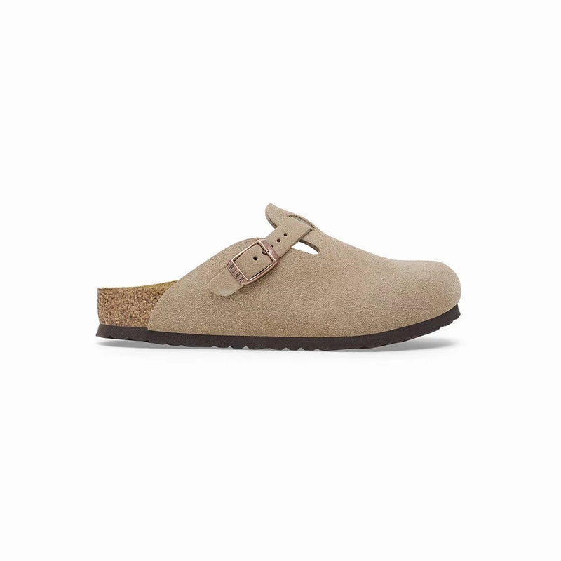 Kid's Preschool Boston Narrow Taupe Suede