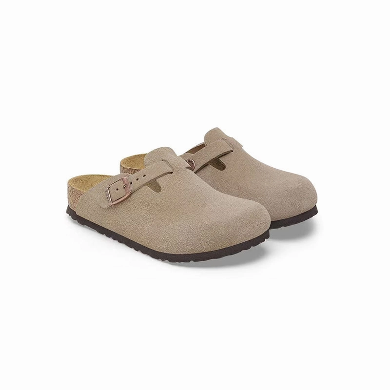 Kid's Preschool Boston Narrow Taupe Suede