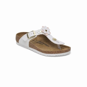 Kid's Preschool Gizeh Flower Narrow White Birko-Flor