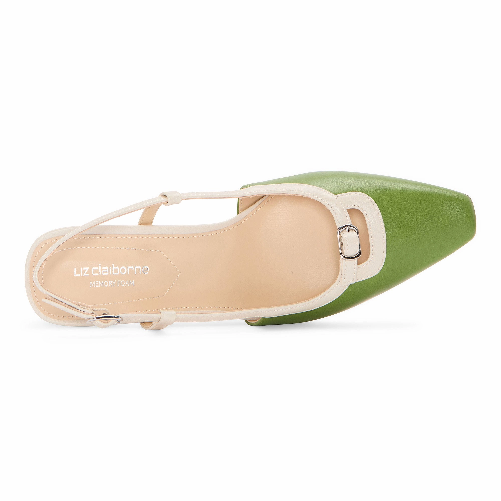 Liz Claiborne Womens Riverview Spool Heel Pumps - GREEN 9 1/2 MEDIUM