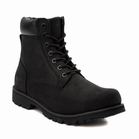 Men's 6 Premium Waterproof Black Nubuck