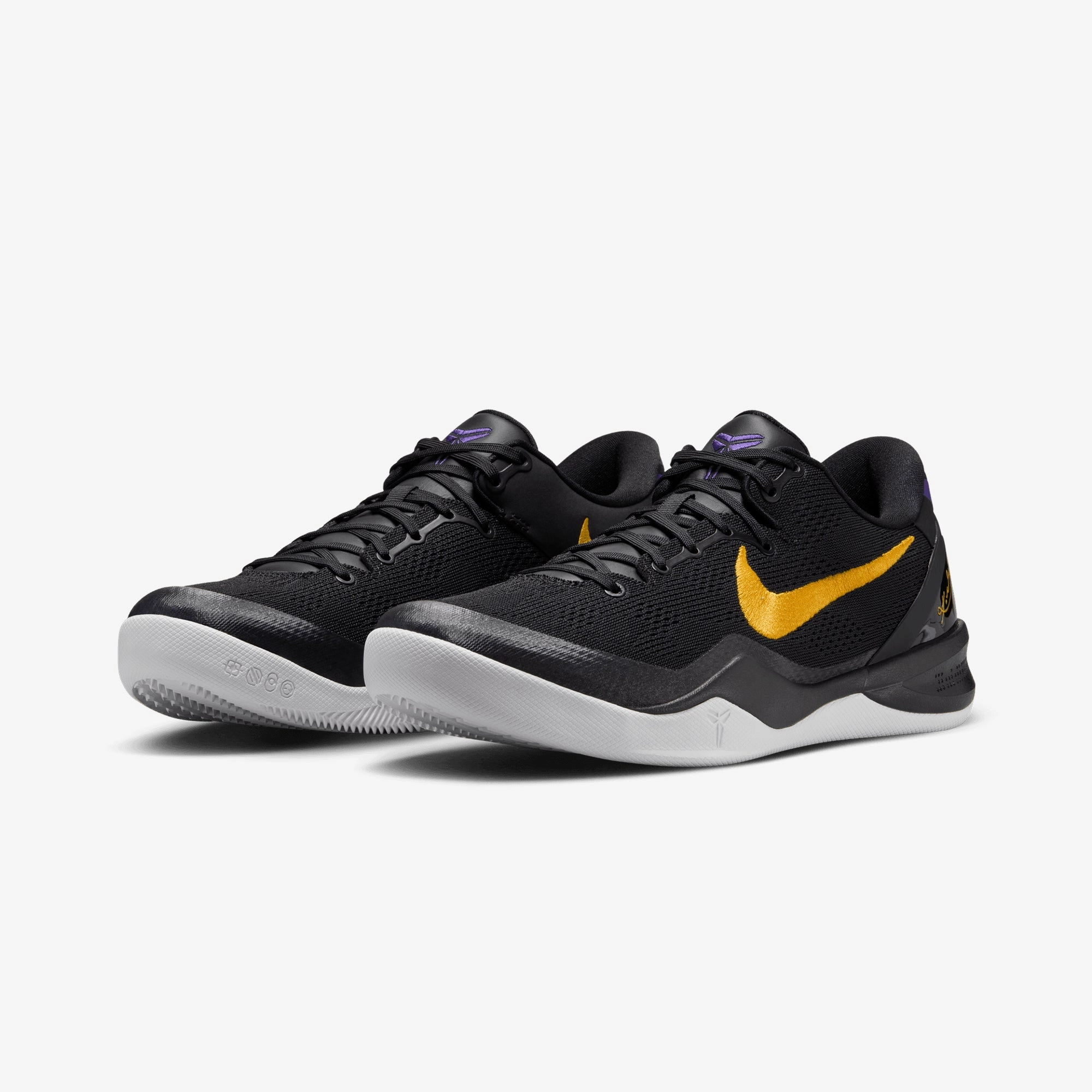 NIKE | KOBE BRYANT KOBE VIII PROTRO { BLACK/UNIVERSITY GOLD-WHITE-COURT PURPLE