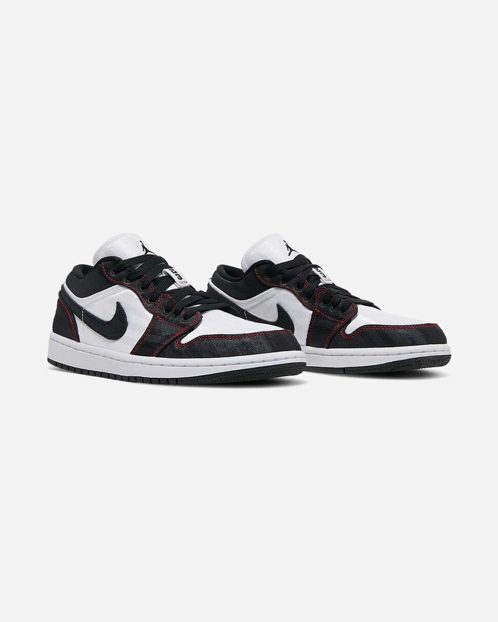 NIKE AIR JORDAN1 LOW SE UTILITY WHITE BLACK GYM RED W