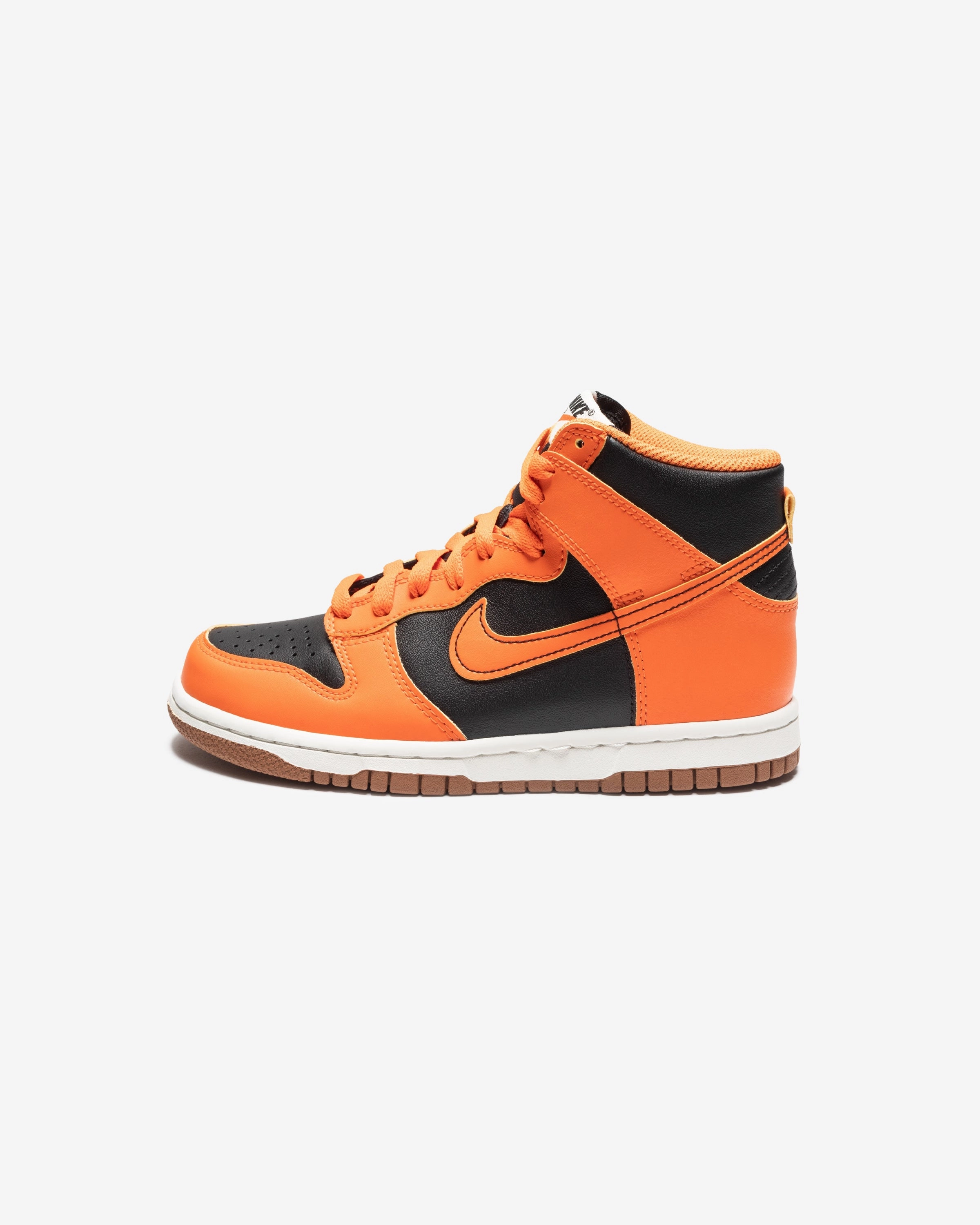 NIKE GS DUNK HIGH - BLACK/ SAFETYORANGE/ YELLOWSTRIKE