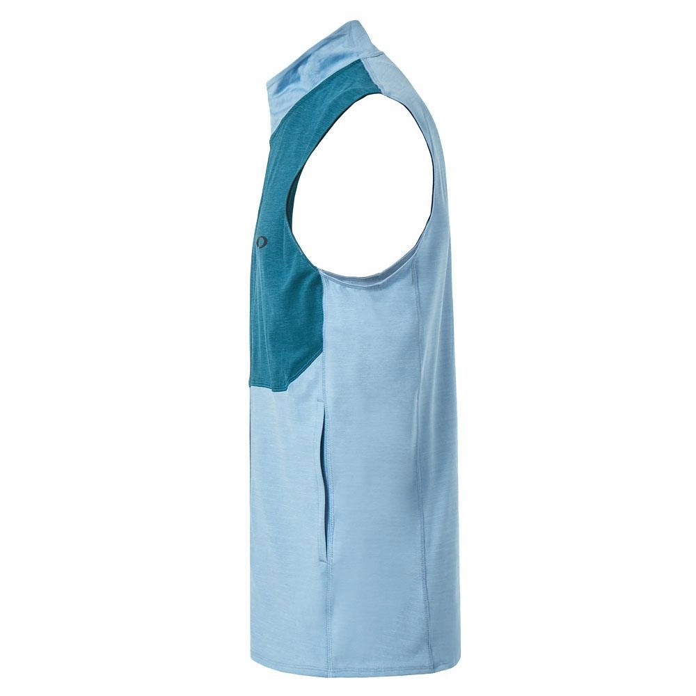 Oakley Gravity Range Golf Vest Stonewash Blue Heather - FW23 Men