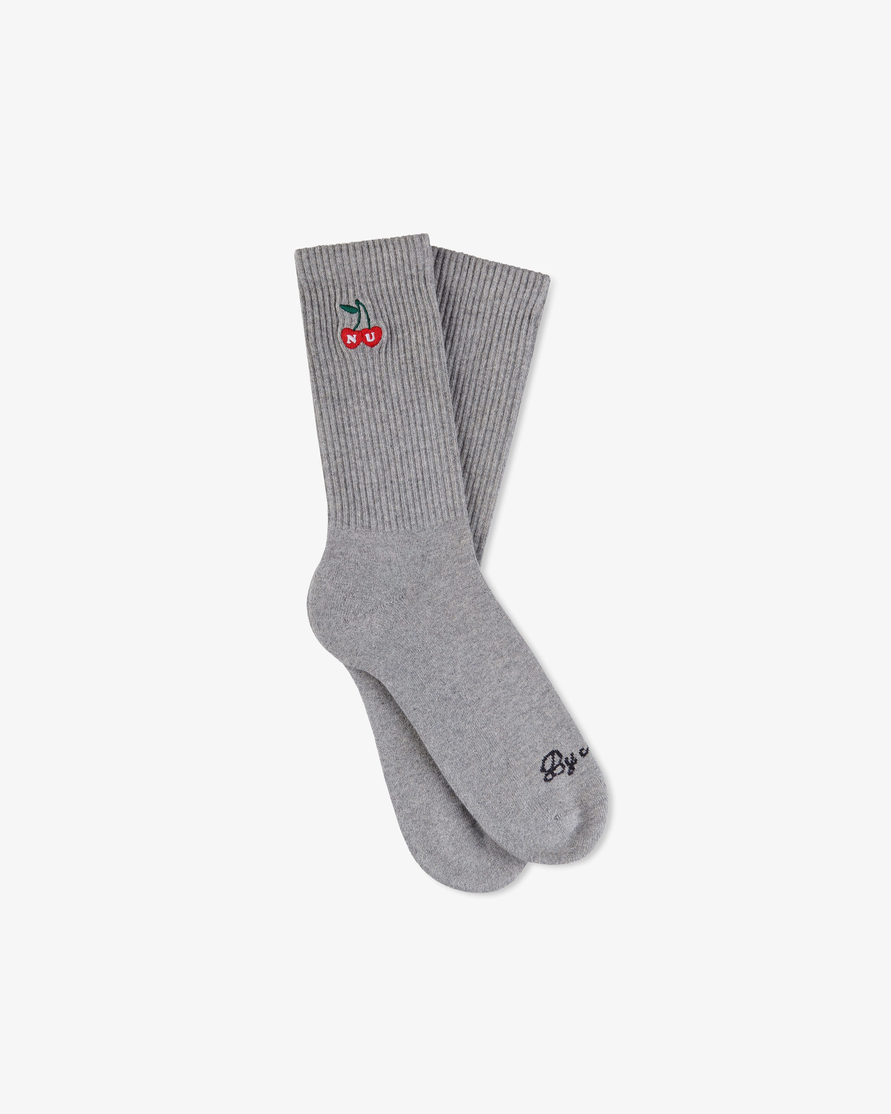 Quote Socks Green/Grey 2Xpack