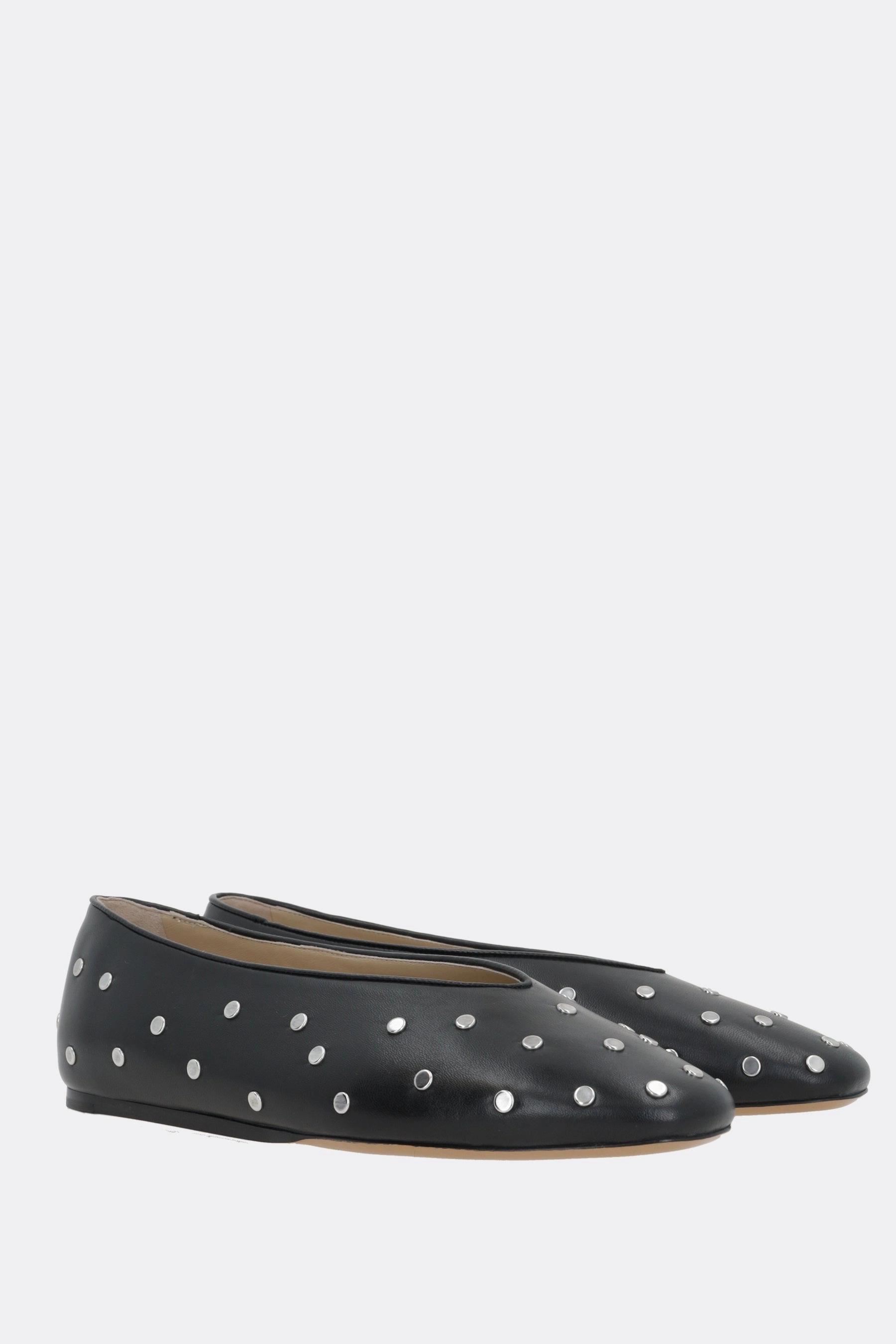Regency slippers in studded leather