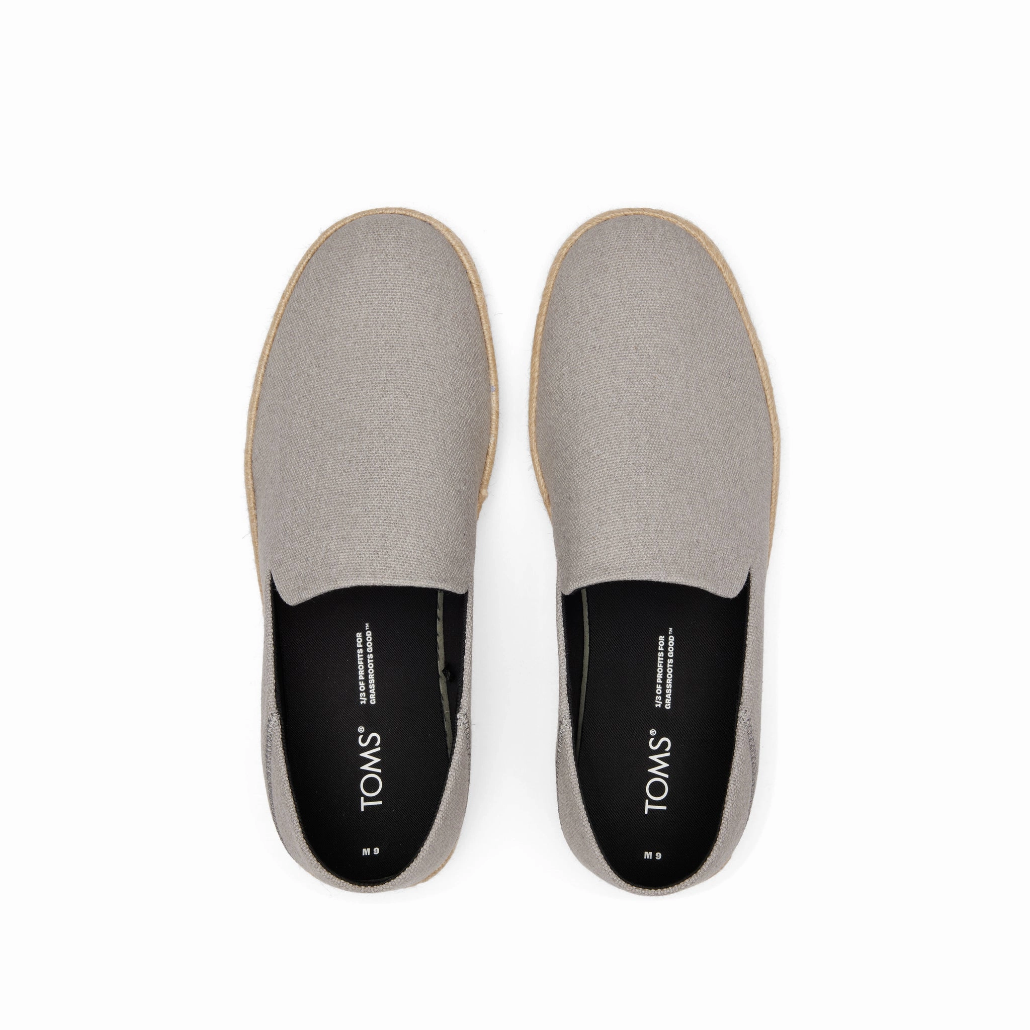 Santiago Loafer Drizzle Grey Recycled Cotton Canvas