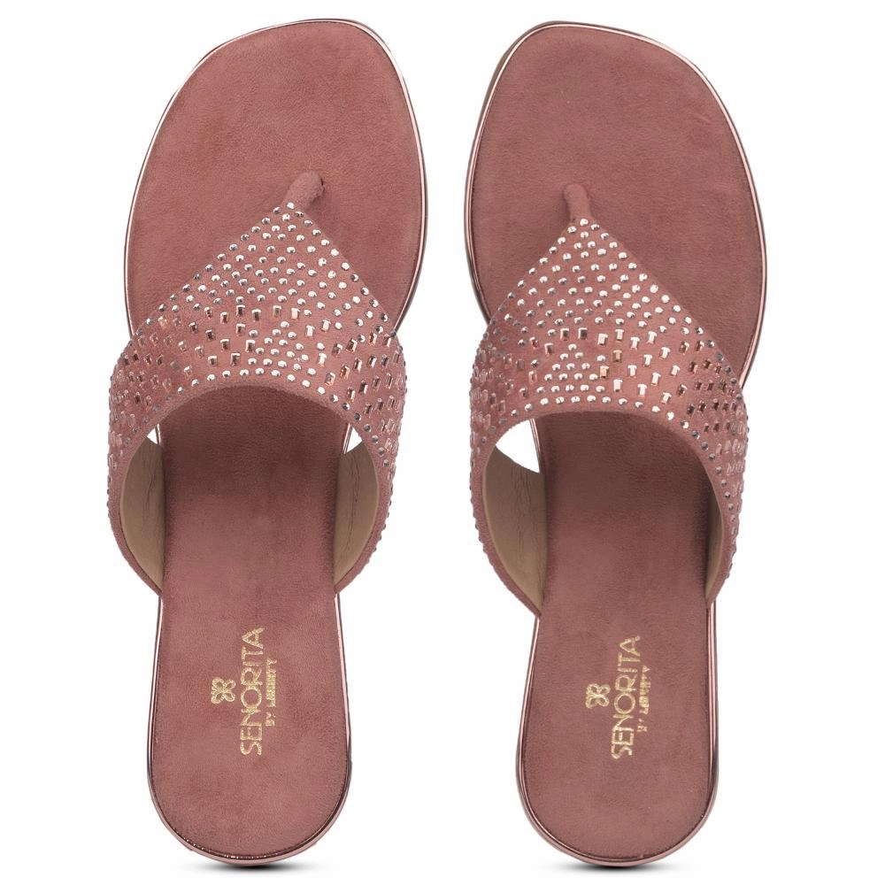 Senorita By Liberty Women STY-71 Peach Casual Slippers