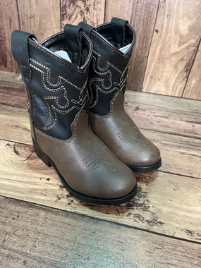 Smoky Mountain Boots 1575T Monterey Brown/Black Western Toddler Boots