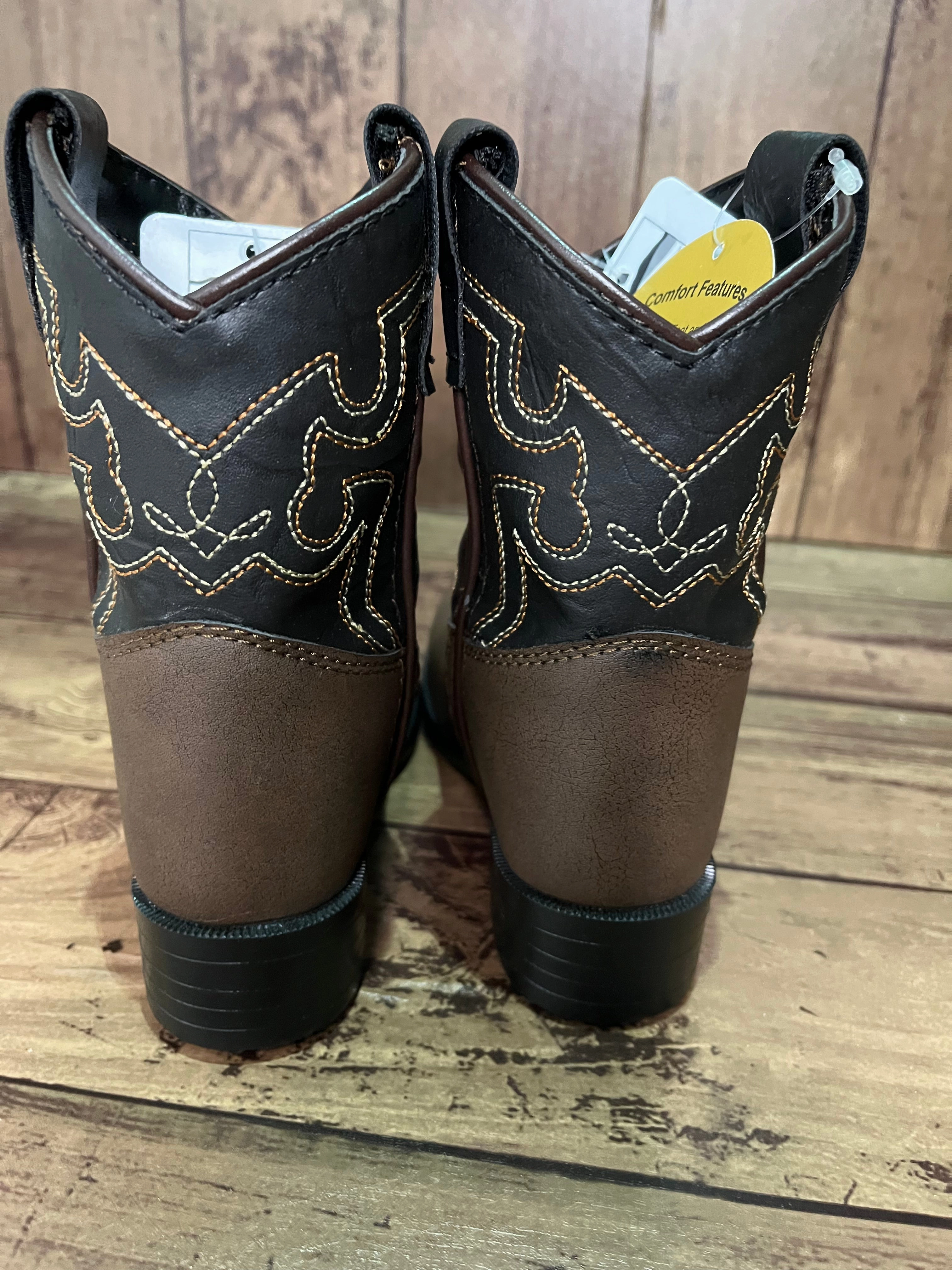 Smoky Mountain Boots 1575T Monterey Brown/Black Western Toddler Boots