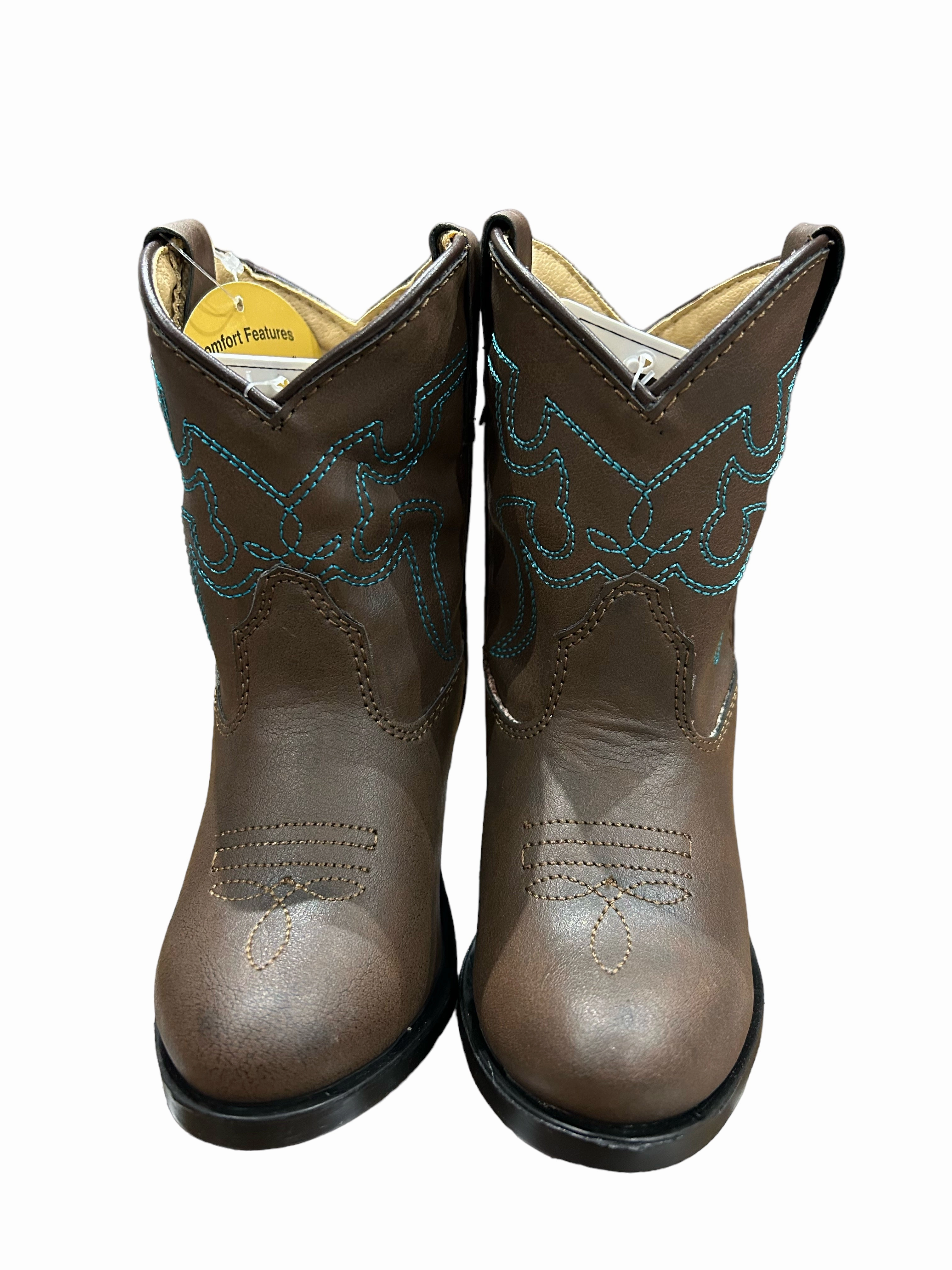 Smoky Mountain Boots 1623T Monterey Brown/Blue Western Toddler Boots