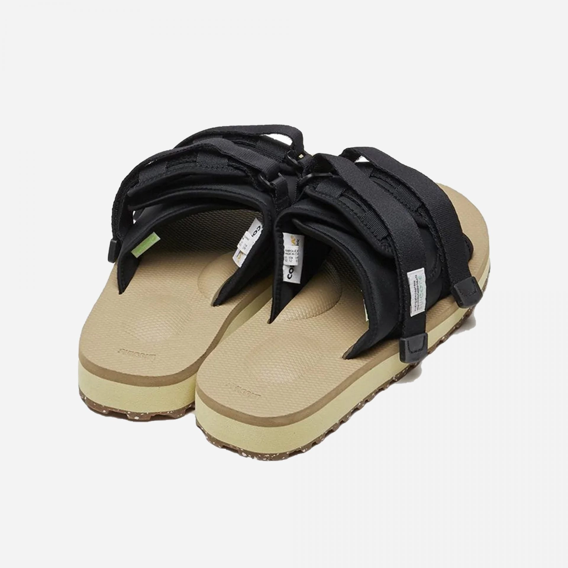 Suicoke | MOTO-CAB-ECO  { BLACK BEIGE
