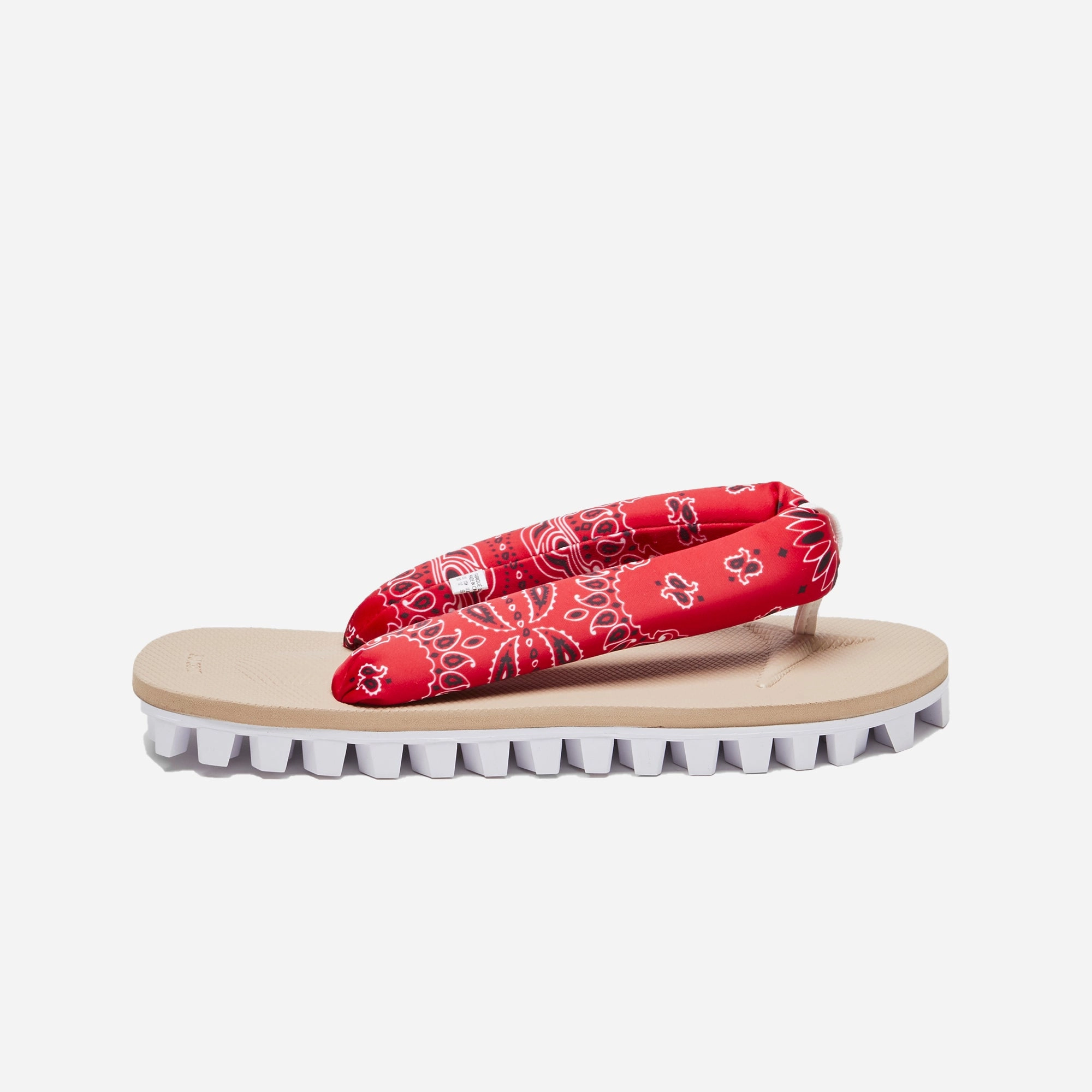 Suicoke | NEEDLES GETA THONG-STRAP  { RED/BEIGE