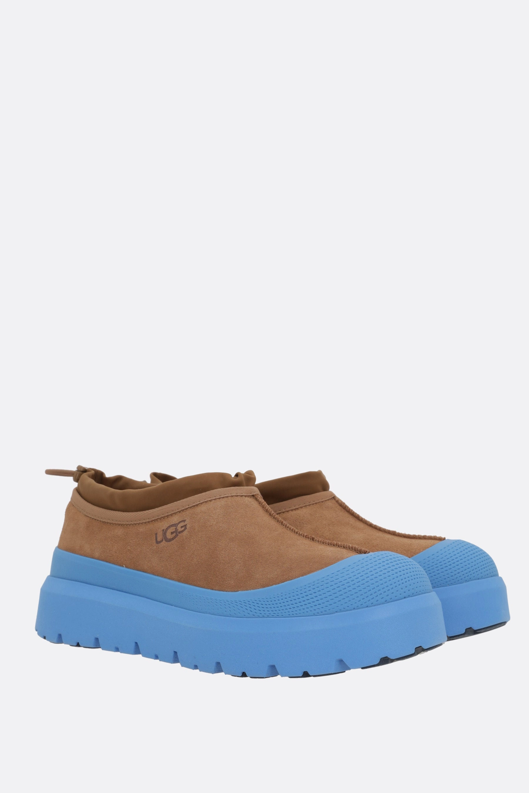 Tasman Weather Hybrid suede and rubber slippers