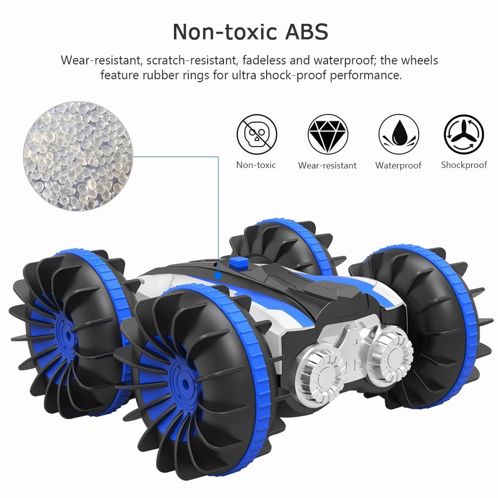 Vbiger Blue RC Car 1:16 Scale for Kids 2.4 GHz 4WD off Road Monster Truck for 5-12 Year Old Boys