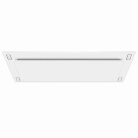 VICTORY Matte White 600 CFM Flush Ceiling Range Hood - Sunset-WH