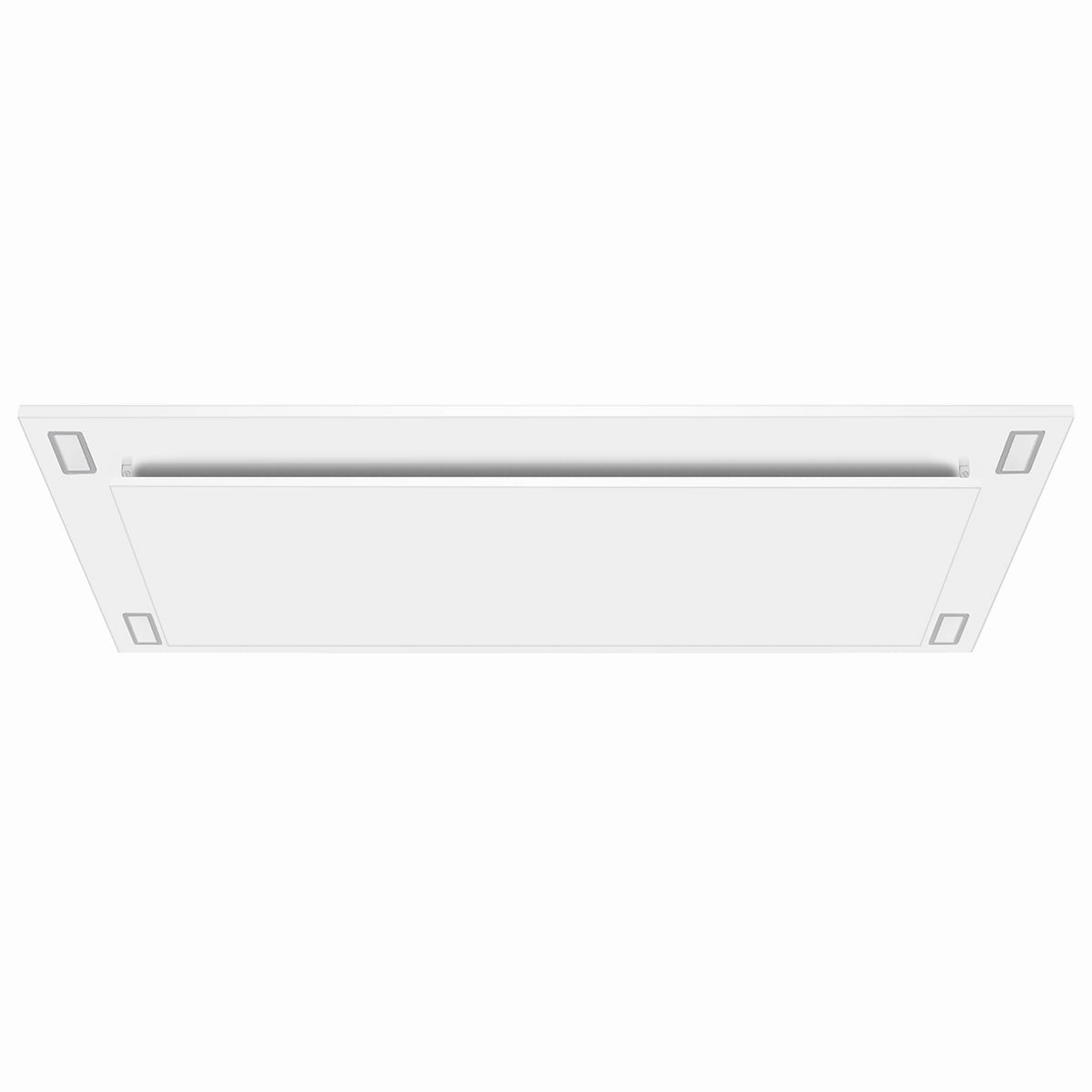 VICTORY Matte White 600 CFM Flush Ceiling Range Hood - Sunset-WH